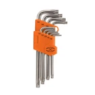 Набор ключей Truper TORX-9L T10-50 удлиненных Torx 9 шт