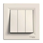 Выключатель трехклавишный Schneider Electric Asfora EPH2100123 кремовый