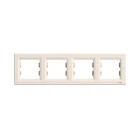 Рамка четырехместная Schneider Electric Asfora EPH5800423 горизонтальная кремовая