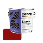 Эмаль антикоррозионная Zebra 3 в 1 Кольчуга 76 темно-вишневая 2 кг
