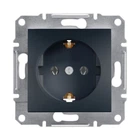 Розетка с заземлением Schneider Electric Asfora EPH2900171 антрацит