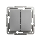 Выключатель двухклавишный Schneider Electric Asfora EPH0300171 антрацит
