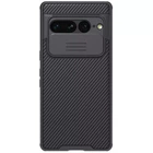 Карбонова накладка Nillkin Camshield (шторка на камеру) на Google Pixel 7 Pro Чорний / Black