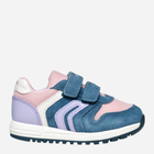Buty sportowe dzięcięce dla dziewczynki skórzane Geox B Alben Girl B453ZA02214-C4BE8 25 Niebieskie (8058192202810)