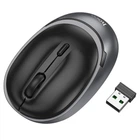 Беспроводная мышка HOCO GM34 Nuevo dual-mode business wireless mouse 1600dpi Metal Grey (6942007632782)