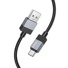 Кабель Hoco Type-C Honorific charging data cable X110 |1m, 3A| черный