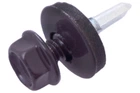 Саморез кровельный Apro 4.8 x 19 мм RAL 8019 (50 шт.) (9R648198019)