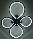 Люстра светодиодная потолочная LED светильник для квартиры на потолок лэд 25149 Черный 13х57х73 см. 1546554