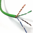 Кабель витая пара Corning U/UTP Cat 6 AWG 24 LSZH с сепаратором бухта 500 метров Зеленый (UU009175405 500)
