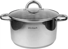 Кастрюля индукционная Ofenbach Casserole из нержавеющей стали 5.5л со стеклянной крышкой (NB-100527)