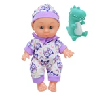 Детская Кукла-Пупс "Cute baby" HX623-5/7 с игрушкой Фиолетовый