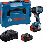 Акумуляторний безщітковий ударний гайковерт Bosch GDS 18V-750 C + (2 x акумуляторні батареї ProCORE18V 8.0 А + Швидкий зарядний пристрій GAL 1880 CV + 1 x модуль Bluetooth Low Energy GCY 42 Professional + L-BOXX 136) (06019L9002)
