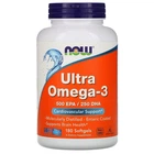 Омега 3 Now Foods Ultra Omega-3 180 капсул