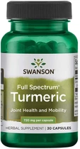 Натуральная добавка Swanson Turmeric Swanson 720 мг