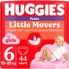 Трусики-подгузники Huggies Pants 6 Mega 15-25 кг для девочек 44 шт (5029053547664)