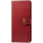 Шкіряний чохол-книжка GETMAN Gallant (PU) для Xiaomi Redmi Note 8 Pro (Червоний)