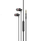 Проводные вакуумные наушники HOCO M90 Delight wired digital earphone with microphone, 3.5mm, 1.2m, black