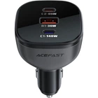 Автомобильное зарядное устройство 3xUSB 165W, поддержка Quick Charge и Power Delivery, черное