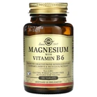 Магній із витамином В6 Solgar (Magnesium Vitamin B6) 133.3 мг/8.3 мг 100 шт