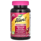 Вітаміни для жінок 50+ Nature's Way (Alive Women's 50+ Premium Gummy Multivitamin) 75 жувальних таблеток зі смаком вишня-виноград