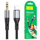 Кабель AUX HOCO UPA22 Silicone 3.5мм на Lightning, 1 м, с алюминиевыми коннекторами