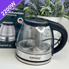 Прозрачный маленький электрочайник 1.2 л 2200W Rainberg RB-2251 Pro