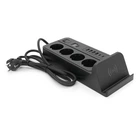 Мережевий фільтр G12H Voltronic 4 розетки 4 USB 3.2А 2 Type-C з бездротовою зарядкою та таймером 2м чорний (YU-GT_33A)