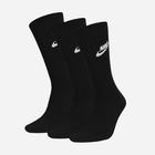 Zestaw skarpet męskich 3 pary Nike U Nk Nsw Everyday Essential Cr DX5025-010 42-46 (L) Czarny (196148785661)