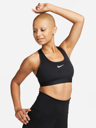 Top sportowy damski Nike W Nk Swsh Med Spt Bra DX6821-010 XS Czarny (196608850663)