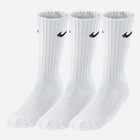 Zestaw skarpet męskich 3 pary Nike U Nk V Cush Crew 3P Value 108 SX4508-101 46-50 (XL) Biały (685068095443)