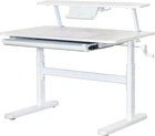 Дитячий стіл Evo-Kids TH-210 з полицею S50 XL White (TH-210 W + BD-S50 XL)