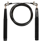 Скакалка швидкісна кросфіт з підшипником та сталевим тросом LiveUp Speed Jump Rope 8283H довжина 3м Black