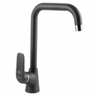 Смеситель для кухни Globus Lux Koln GLK-0203L-3-TITANIUM однорычажный, латунь, черный