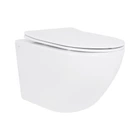 Унитаз подвесной Qtap Jay безободковый Ultra Quiet с сиденьем Soft-close QT07335177W