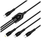 Кабель USB 2.0 AM to Lightning + Micro 5P + Type-C 1.2m 3.0A ColorWay [94151]