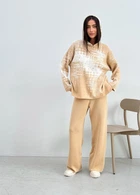 Штани жіночі в'язані ART KNIT бежеві Vibe, XL 035818