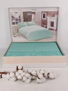 Постільна білизна Maison D'or сатин 200х220 Rose Marine Ice Blue