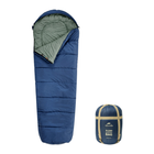 Спальник з капюшоном з боковою блискавкою Naturehike MJ300 CNK2300SD014 оптимальна температура 4 °C 205x75 см Blue (6976023923081)