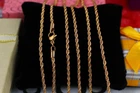 Ланцюг Xuping Jewelry канатик 70 см 2 мм золотистий