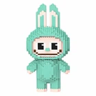 Детский конструктор Magic Blocks Зайчик Лабубу Салатовый на 3132 детали (9185)