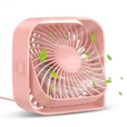 Вентилятор TOPK K50 USB, 8.5cm, 3 скорости, USB 5V 1m, 5W, 360град. pink