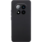 Чехол для Xiaomi Redmi Note 14 Pro 5G GETMAN TPU Liquid Silk Full Camera Черный/Black