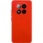 Чехол для Xiaomi Redmi Note 14 Pro 5G GETMAN TPU Liquid Silk Full Camera Красный/Red