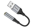Перехідник кабель USB на AUX 3.5mm HOCO LS36 чорний