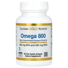 Рыбий жир 1000 мг Omega 800 California Gold Nutrition Омега-3 80% EPA/DHA натуральный антиоксидант 30 капсул