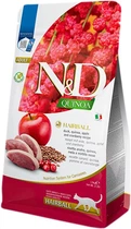 Сухий корм для кішок Farmina N&D Quinoa GF Cat Hairball Adult для виведення шерсті зі шлунка з качкою, кіноа, яблуком та журавлиною
