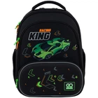 Рюкзак школьный GoPack Education Rasing King 38x28x15 см 12.5 л черный (GO25-597M-5)