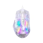 Дротова комп'ютерна миша MARVO MISTIC 40 Programmable Wired Mouse M413, 1200-7200DPI, USB, 1.5m, transparent