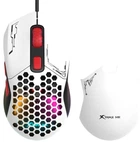 Проводная игровая мышь XTRIKE ME GM-316W Wired mouse, 800-7200 6 Step DPI, USB, 1.5m, white