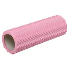 Ролер масажний для рук та ніг ролик мфр Grid Line Roller Zelart 9374 довжина 33см Pink